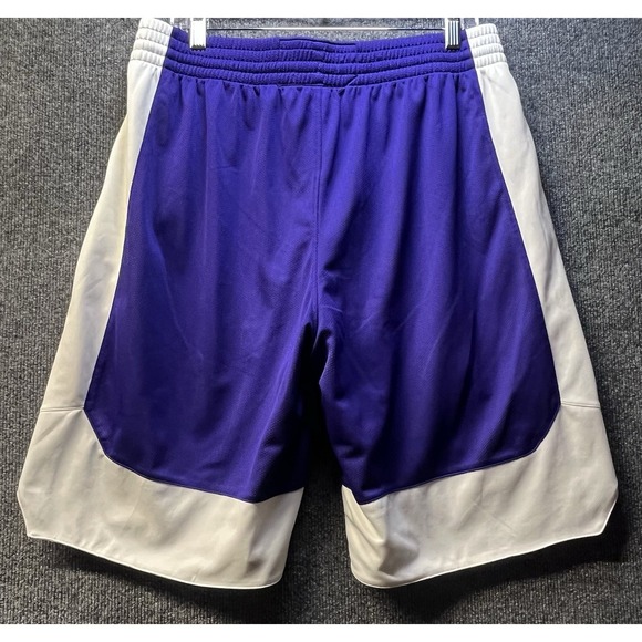 Adidas Player ID Men's‎ Large Basketball Shorts Purple White - Picture 4 of 10